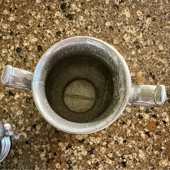 PEWTAREX, OLDE COUNTRY REPRODUCTIONS, YORK PA. CREAM & SUGAR SET. - Picture 6 of 8